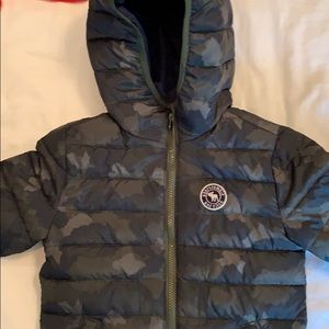 Abercrombie kids boy quilted camo jacket size 6
